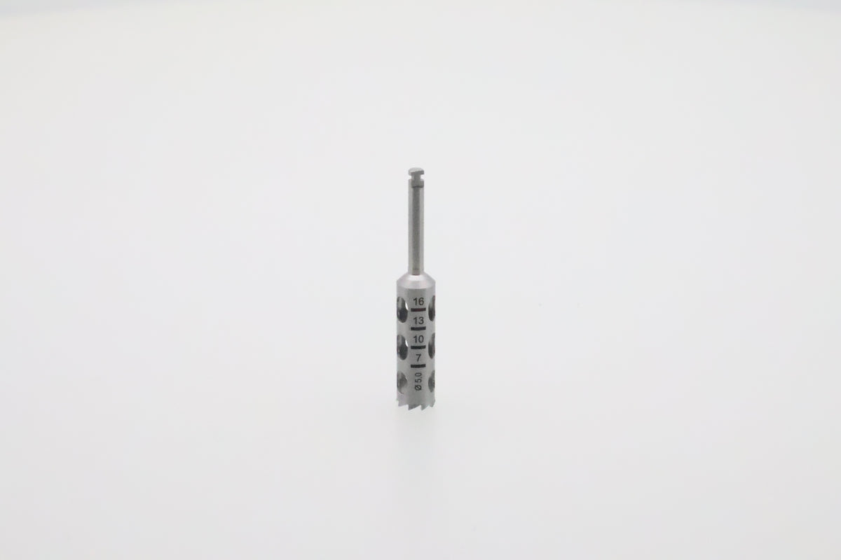 Helmut Zepf 08.910.13 dental trephine 5.0 mm - product view with depth graduation 7/10/13/16