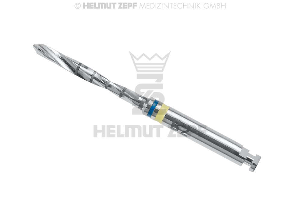 CMF system drill bit 1.6mm dental bur, 12mm drilling depth, RA shank by Helmut Zepf