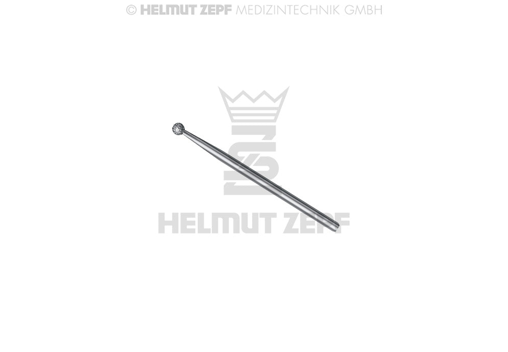 Helmut Zepf diamond round dental bur 1.6mm sinus instrument, 016C, component for Sinus Instrument Set 24.995.01