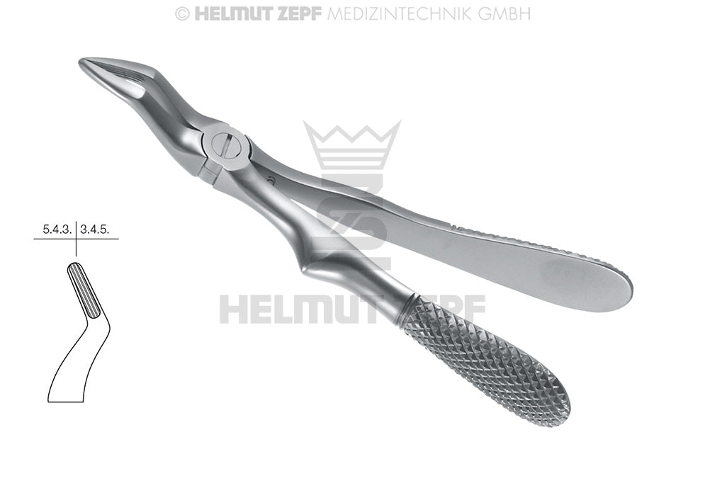 Pediatric extraction forceps children English Pattern No.51 without Spring dental tool by Helmut Zepf