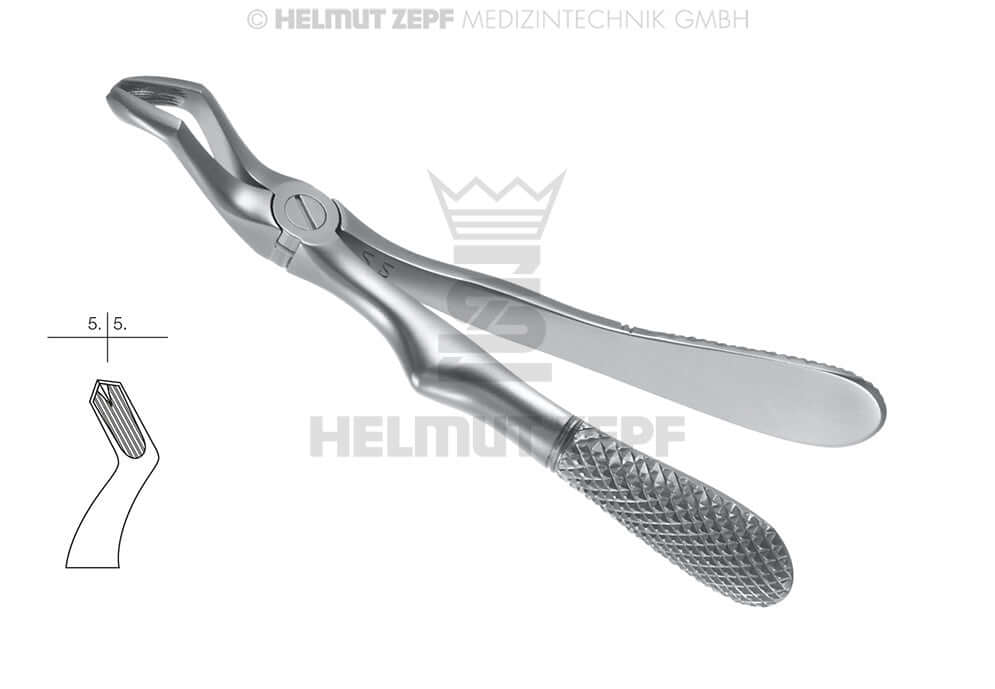 Pediatric extraction forceps for children, English Pattern, No. 52, without Spring, stainless steel dental tool