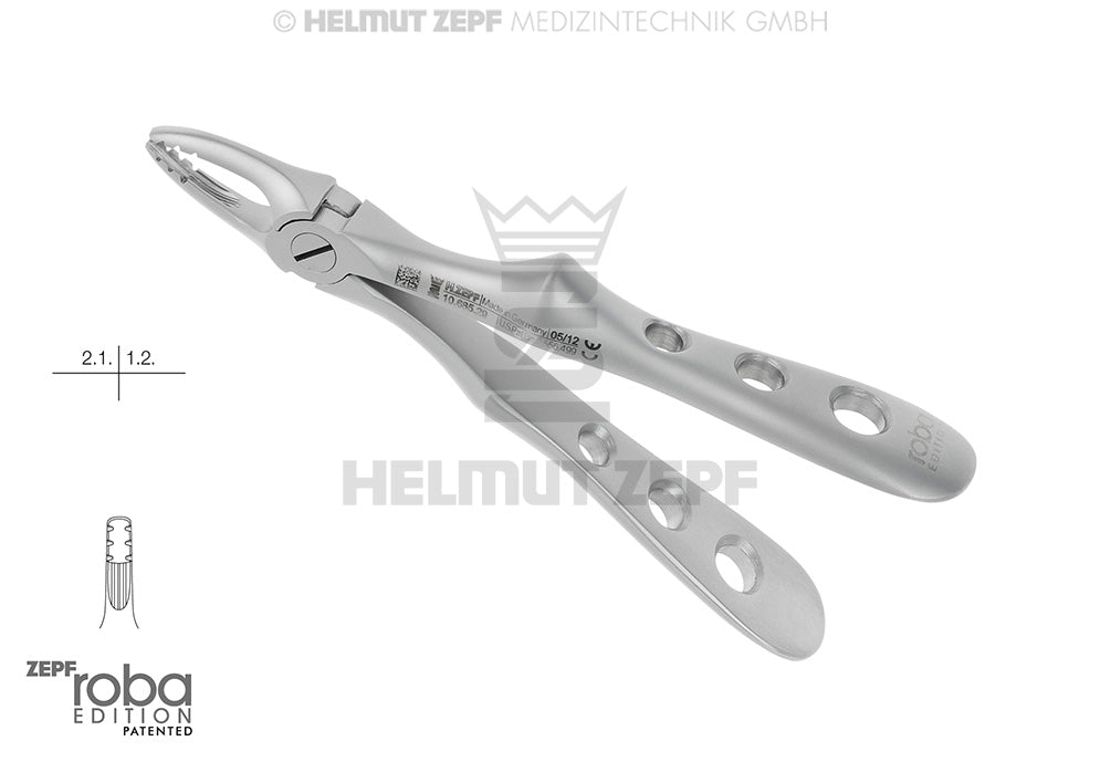 Pediatric Extraction Forceps English Pattern #33 for Children Roba Design by Helmut Zepf, 10.685.33