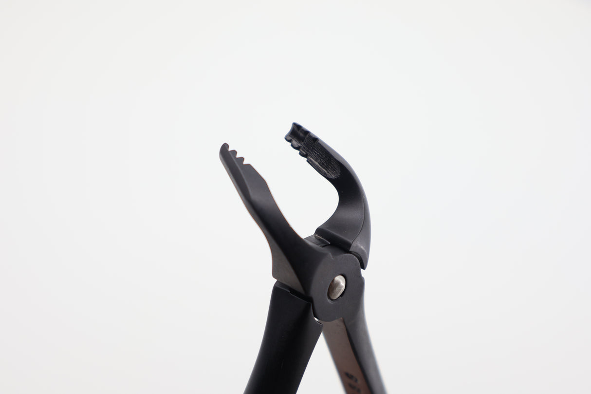 Forcep View - Dental Extraction Forceps #17 Modified Roba-Edition Upper Right Molars Xcision-Line Onyx Coating Helmut Zepf