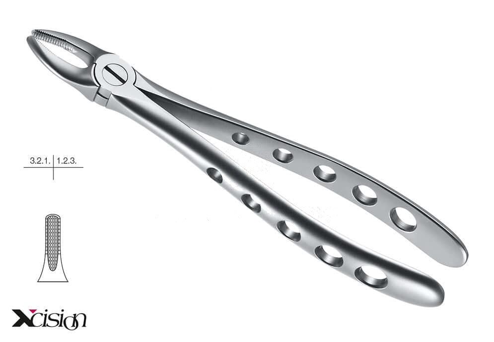 upper incisor canine extraction forceps English pattern Xcision-Line Helmut Zepf #2 dental instrument