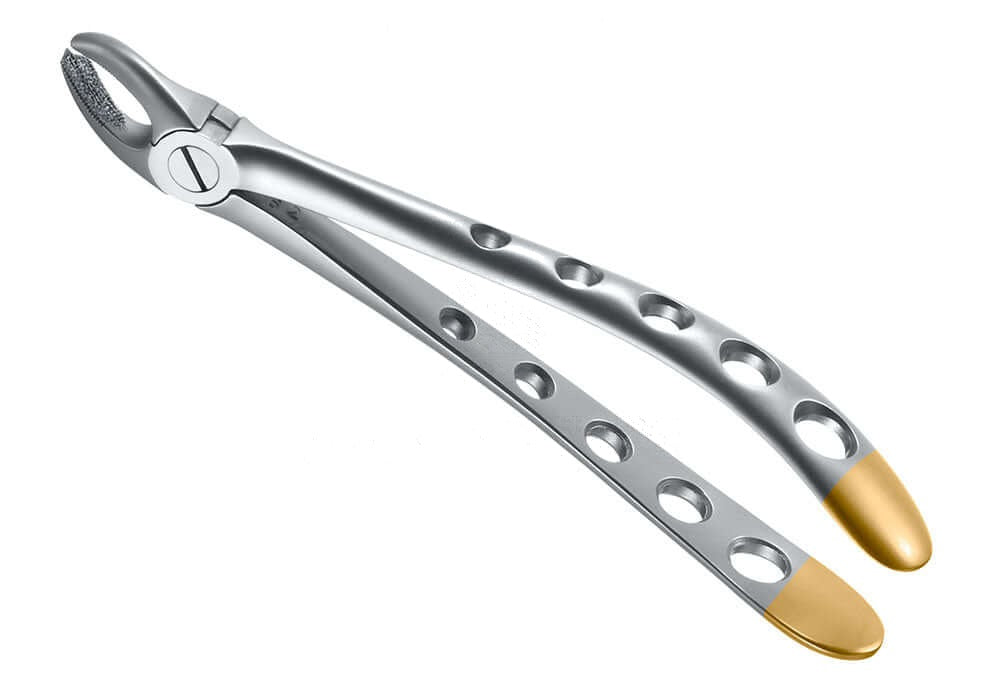 Helmut Zepf diamond coated extraction forceps upper left molars English Pattern #18 Xcision-Line No.12.018.00ZD