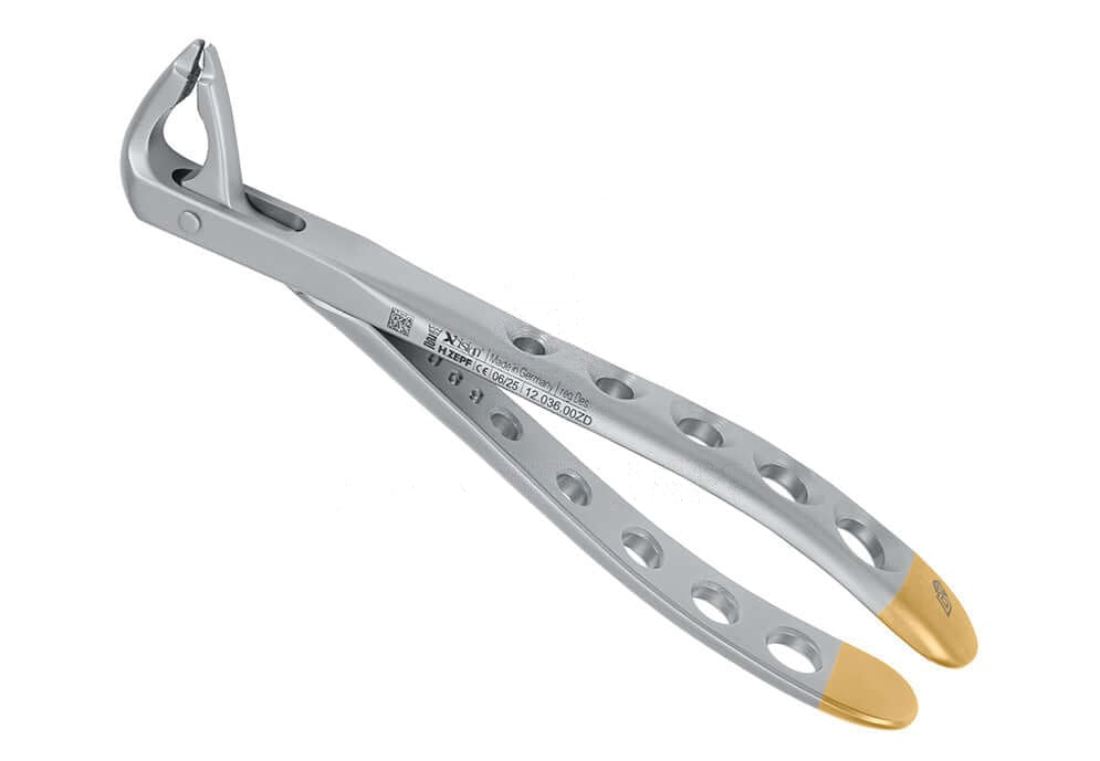 Helmut Zepf diamond coated extraction forceps lower incisors #36 Ash Pattern (English Pattern) Far Reaching Xcision-Line Special Beaks
