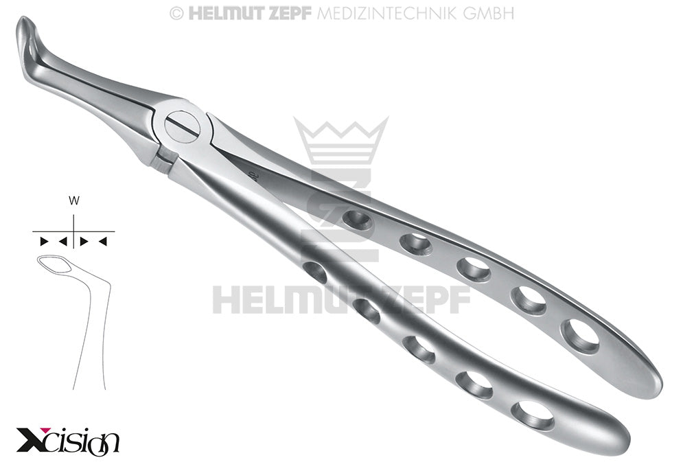 Root Tip Forceps #45Sb Lower Jaw Xcision-Line Rescue-Line by Helmut Zepf 12.045.15Z