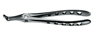 Root Tip Extraction Forceps #45Sb Lower Jaw Onyx Coating Xcision-Line Helmut Zepf 12.045.15ZSTI dental instrument