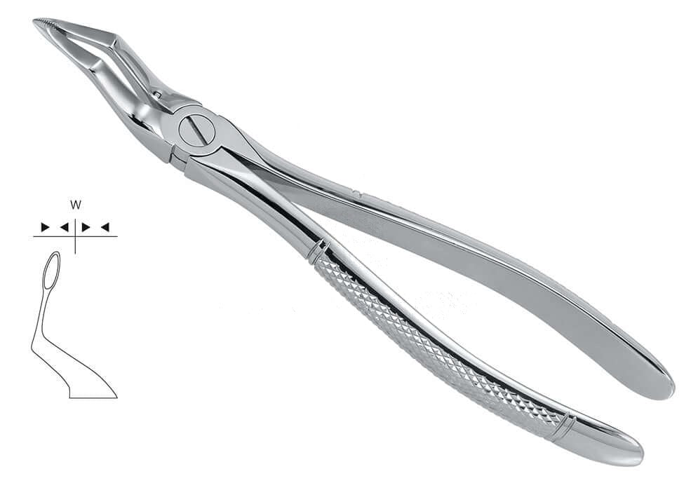 Helmut Zepf extraction forceps for upper roots #51-Sb No.12.051.15, stainless steel dental instrument
