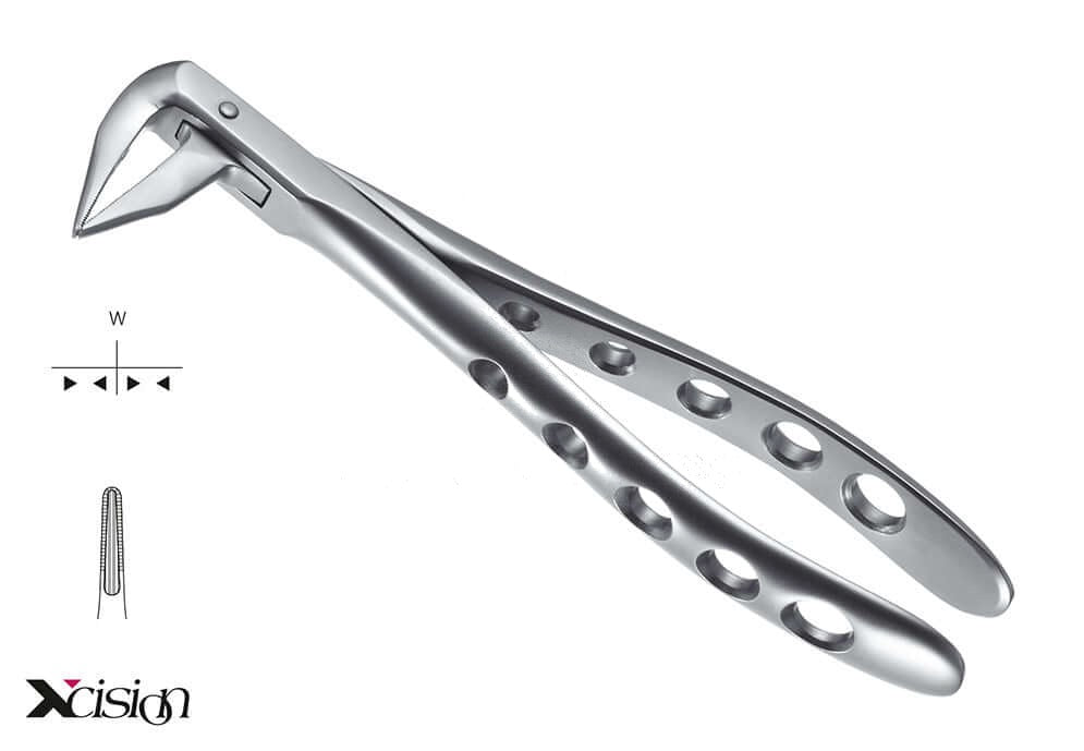 Ash pattern (English pattern) extraction forceps #59 Xcision-Line by Helmut Zepf, stainless steel dental tool