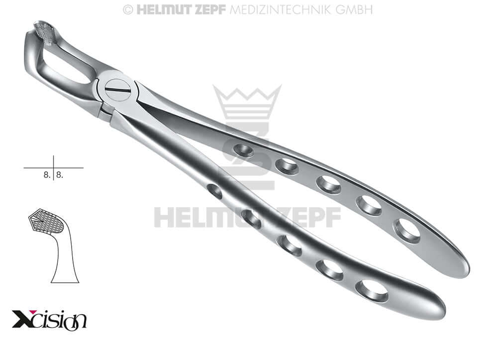 Helmut Zepf #79 extraction forceps lower wisdom teeth English Pattern Xcision-Line dental instrument