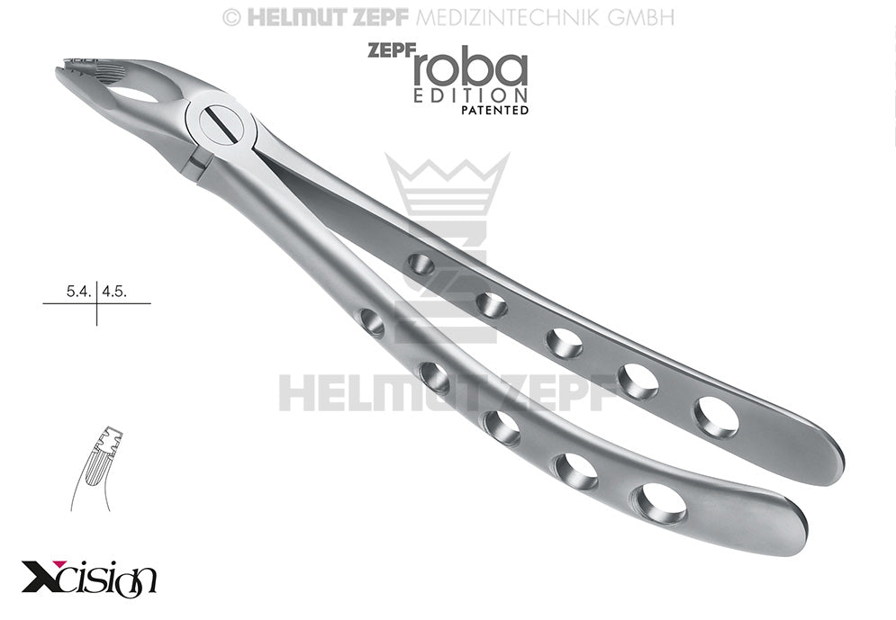 upper premolar extraction forceps English pattern #35N Modified Roba-Edition Xcision-Line Helmut Zepf 12.235.07Z