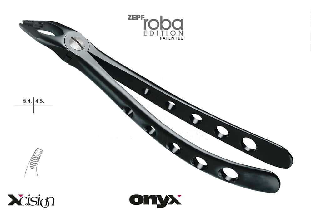 dental extraction forceps upper premolars diamond coated, Roba-Edition #35N Modified Xcision-Line Onyx Coating by Helmut Zepf