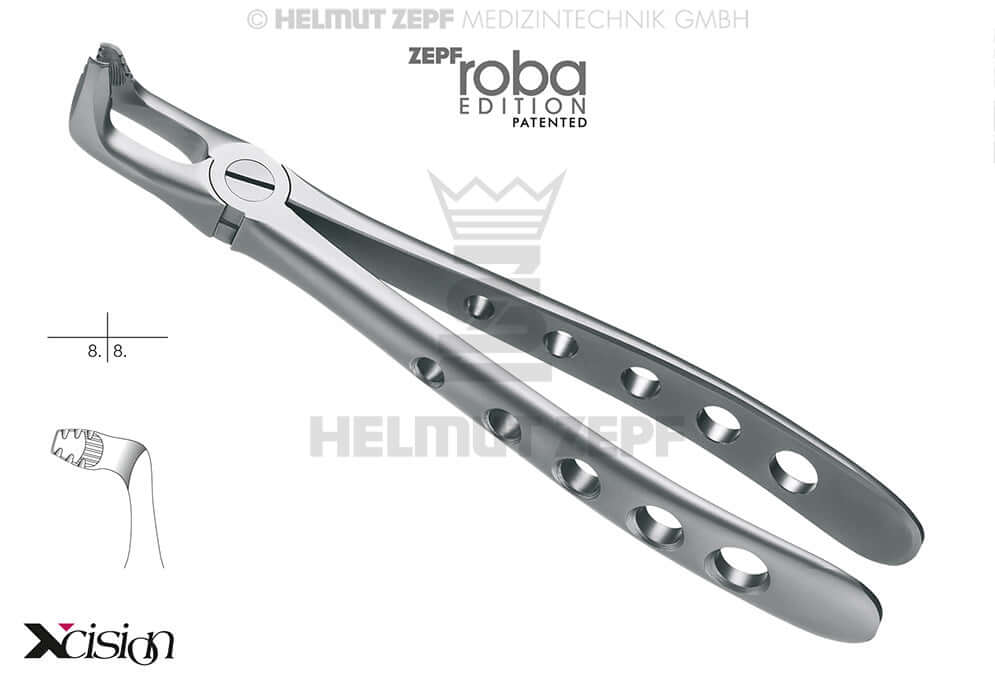 lower wisdom teeth extraction forceps English pattern #79 Modified Roba-Edition Xcision-Line Helmut Zepf 12.279.90Z