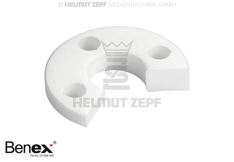 Benex Extraction System White PTFE Support Disc Diagonally Right by Helmut Zepf No. 12.300.16