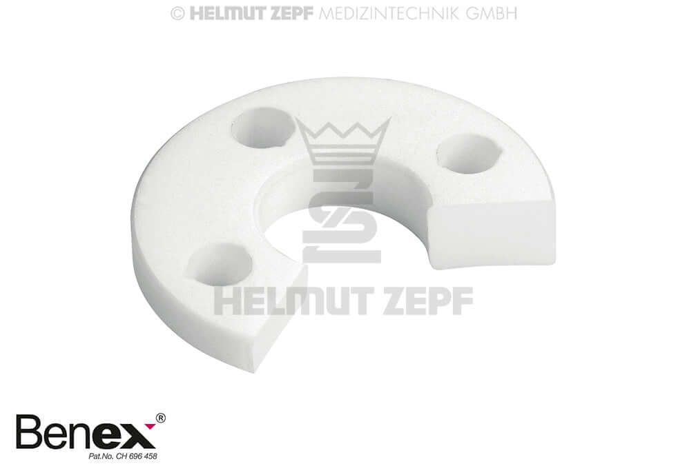 Benex Extraction System White PTFE Support Disc Diagonally Right by Helmut Zepf No. 12.300.16