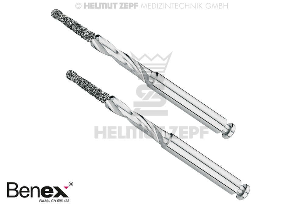 Benex Extraction System Dental Bur 1.6mm Screw, 2-Piece Pack, Helmut Zepf 12.300.30, Compatible with 12.300.60 & 12.300.70