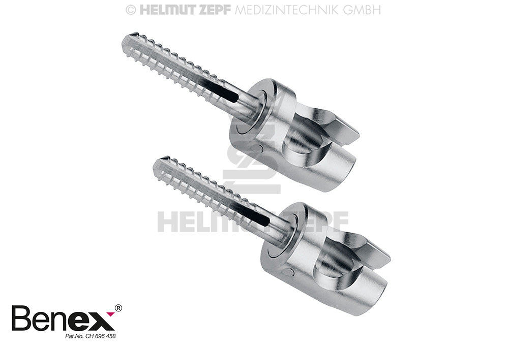 Benex Extraction System Short Screws 10mm Ø2.1mm 1 Pair Dental Extraction Tools by Helmut Zepf