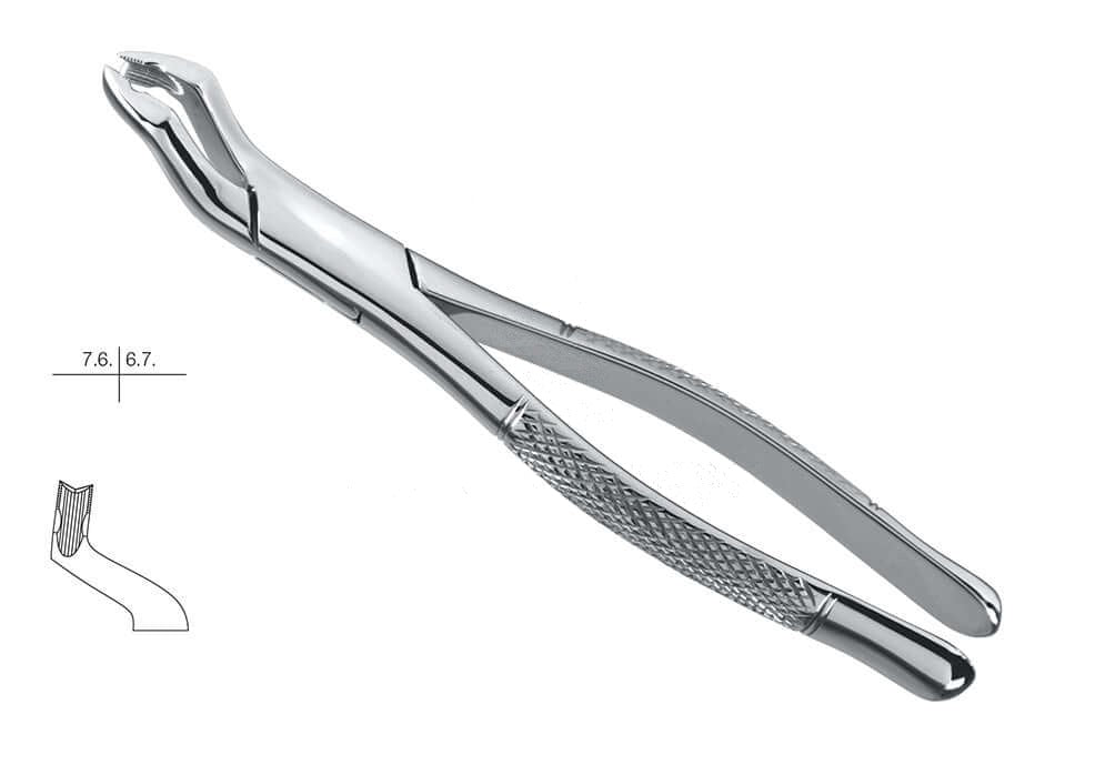 Helmut Zepf #10-AS upper molar extraction forceps American pattern, stainless steel dental instrument No. 14.010.11