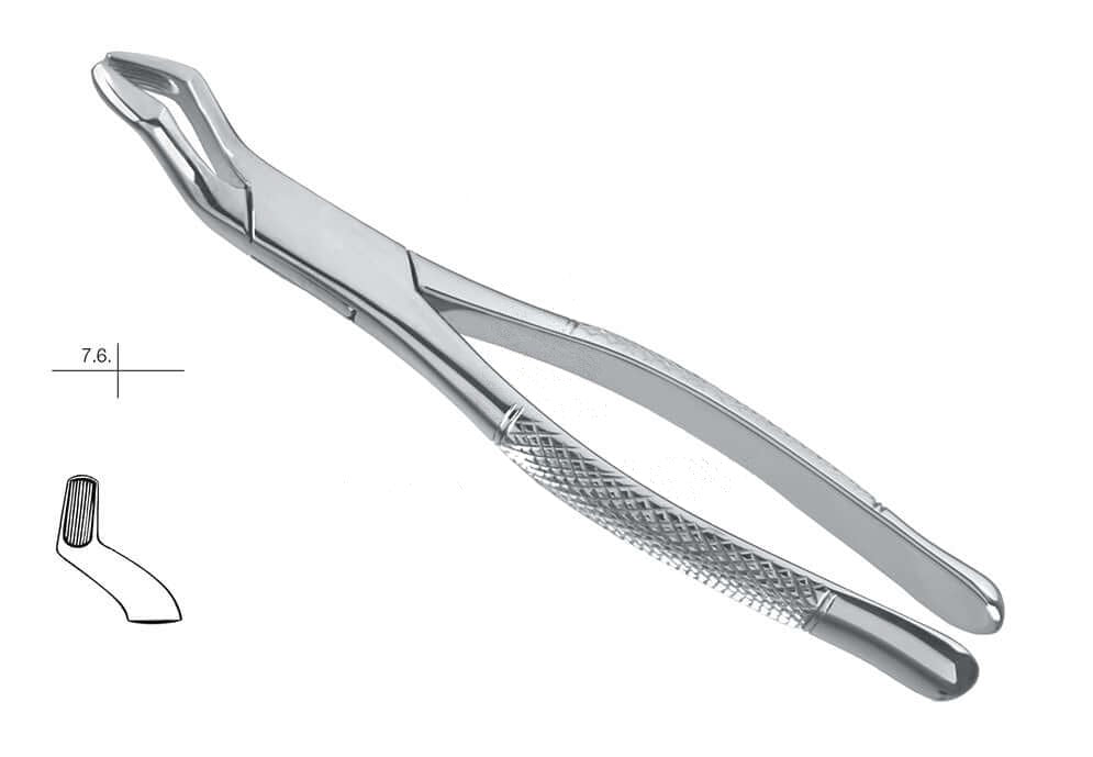 Helmut Zepf #53-R upper molar extraction forceps right side, American Pattern, stainless steel dental instrument