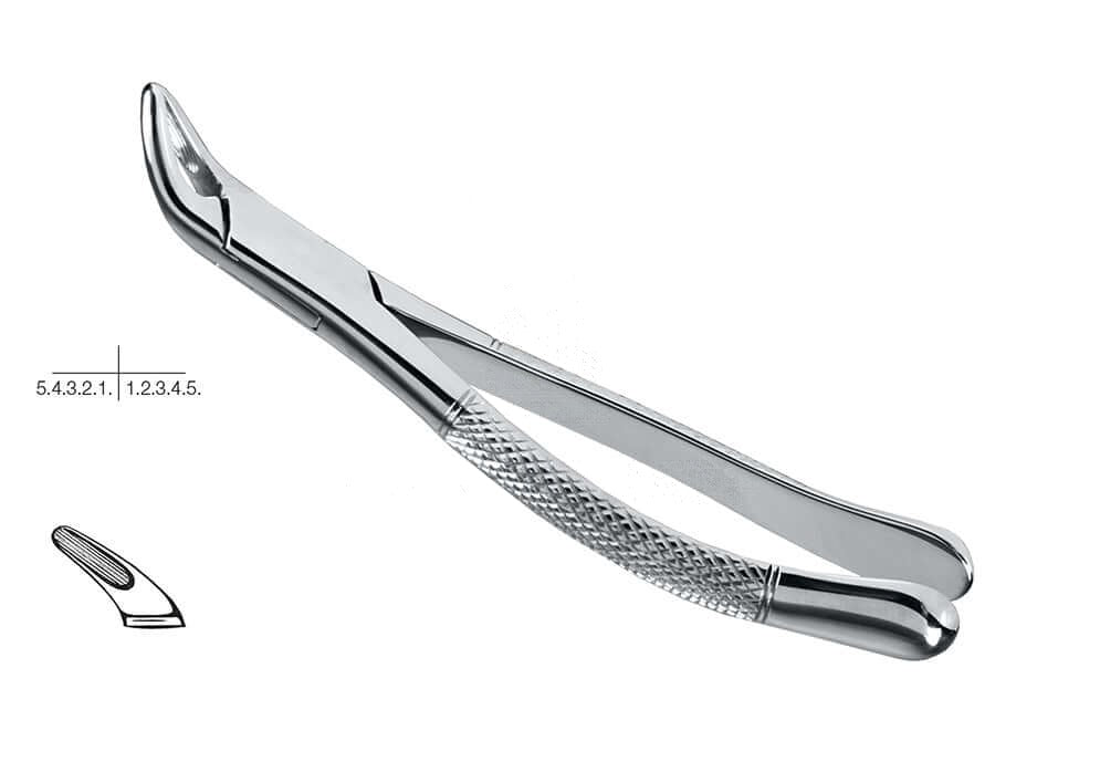 Cryer #151 extraction forceps lower incisors premolars and roots, American Pattern by Helmut Zepf No. 14.151.00