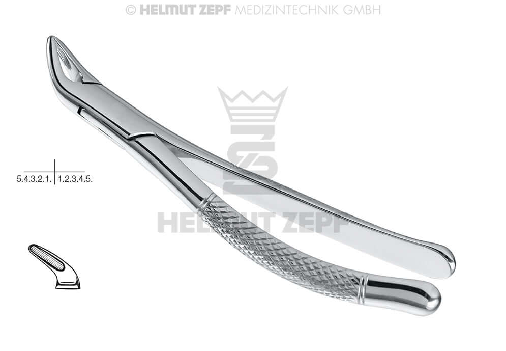 Helmut Zepf pediatric extraction forceps lower teeth Cryer #151-S American Pattern, No. 14.151.05
