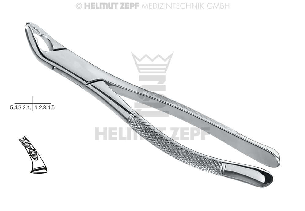 American pattern extraction forceps lower teeth #151-AB Helmut Zepf dental instrument for lower tooth extraction