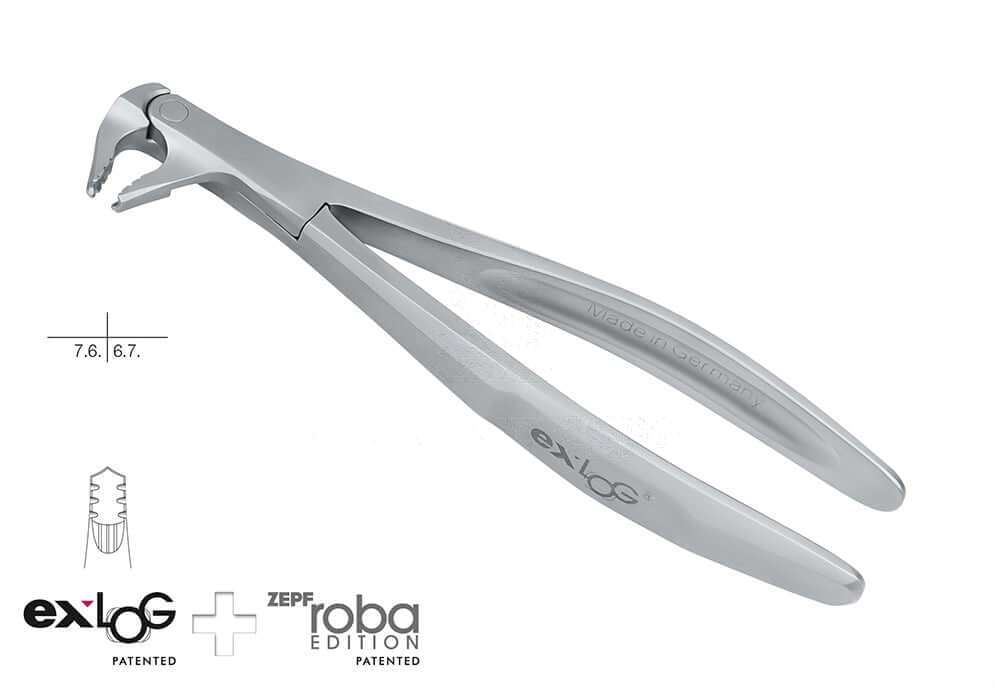 Helmut Zepf exLOG #22 extraction forceps deep parallel grip special beaks dental tool No. 15.222.00