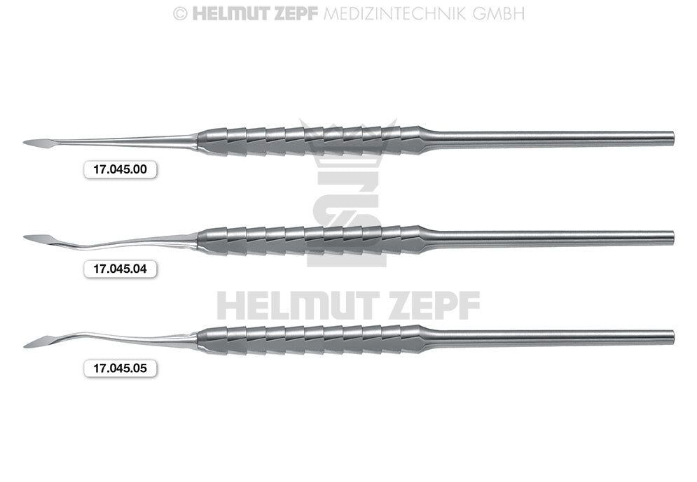 root elevator approximal desmotome dental instrument #0 Straight 3mm Single-Ended ZEPF Handle Helmut Zepf 17.045.00