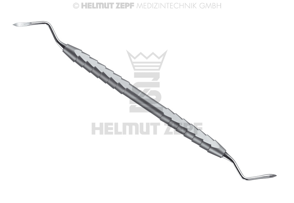 Heidbrink root tip elevator dental instrument #3 double-ended 2.5mm tip ZEPF-Line handle by Helmut Zepf