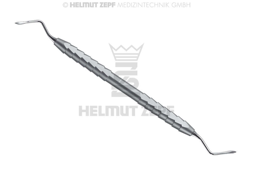 Root Tip Elevator Heidbrink #2 Serrated 2.0mm Double-Ended ZEPF Handle by Helmut Zepf 17.056.02