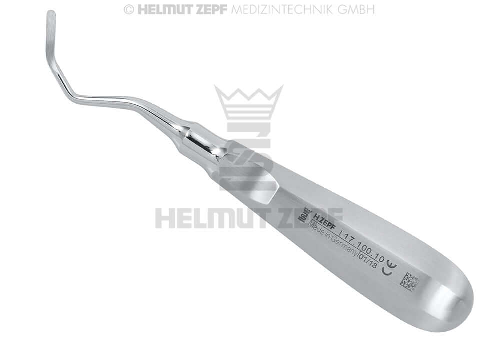 Helmut Zepf Root Tip Elevator Miller #10 Standard Handle with Thumb Rest – Precision Dental Surgical Instrument