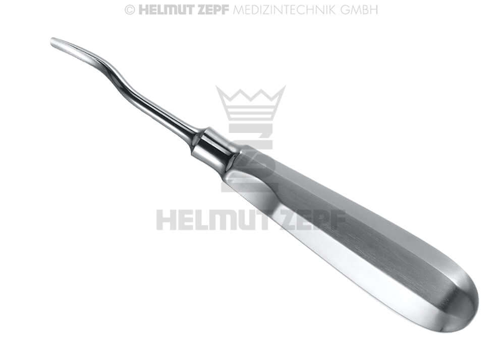 Bayonet root elevator dental instrument Root Tip Elevator #57 Ø4mm Standard Handle Thumb Rest Helmut Zepf 17.100.57
