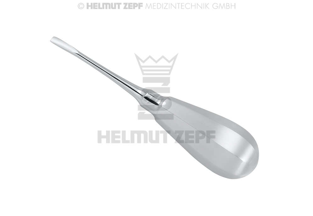 Root Tip Elevator angled flat root elevator dental instrument #62 4mm Bein Handle Helmut Zepf 17.101.62