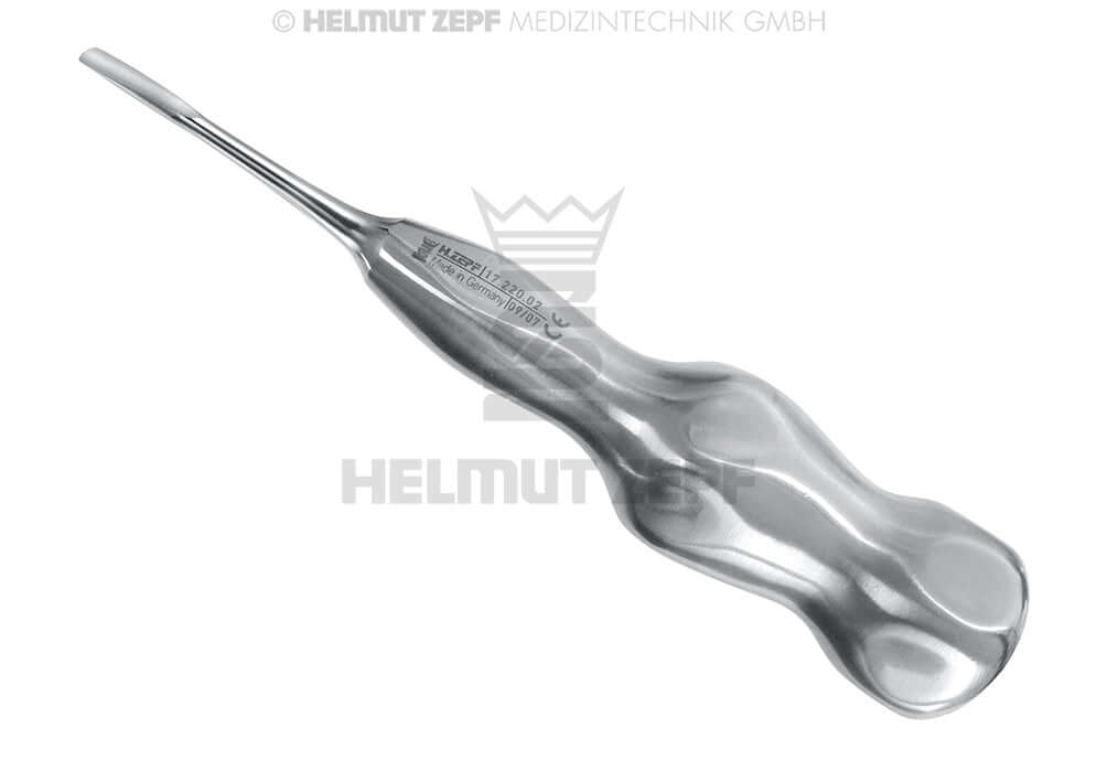 Root Tip Elevator Gärtner #0 ZEPF Carpal Handle Flat Sharp Tip Ø4.5mm Helmut Zepf 17.220.02