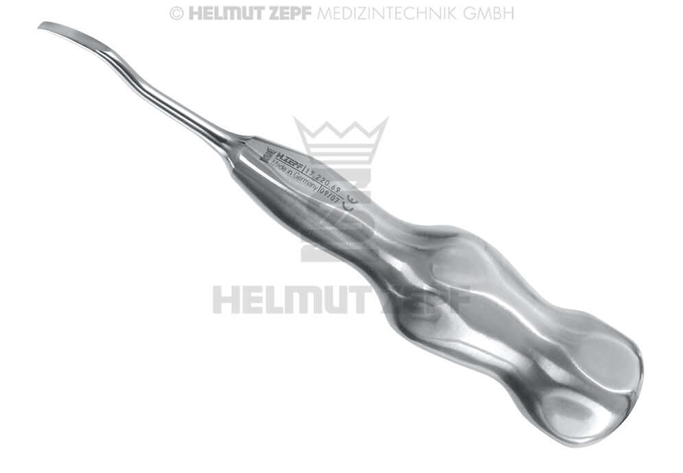 Root Tip Elevator Bayonet-Shaped #69 Zepf Carpal Handle 4.0mm Helmut Zepf 17.220.69 Dental Instrument