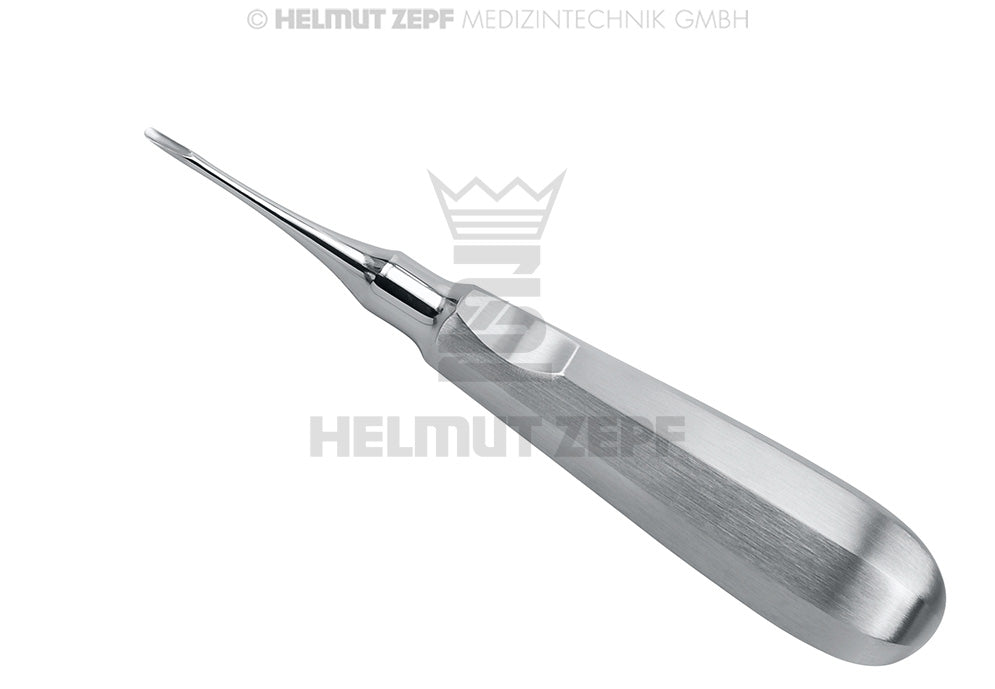 Root Tip Elevator Apical #301 by Helmut Zepf, standard handle with thumb rest for precise root fragment removal