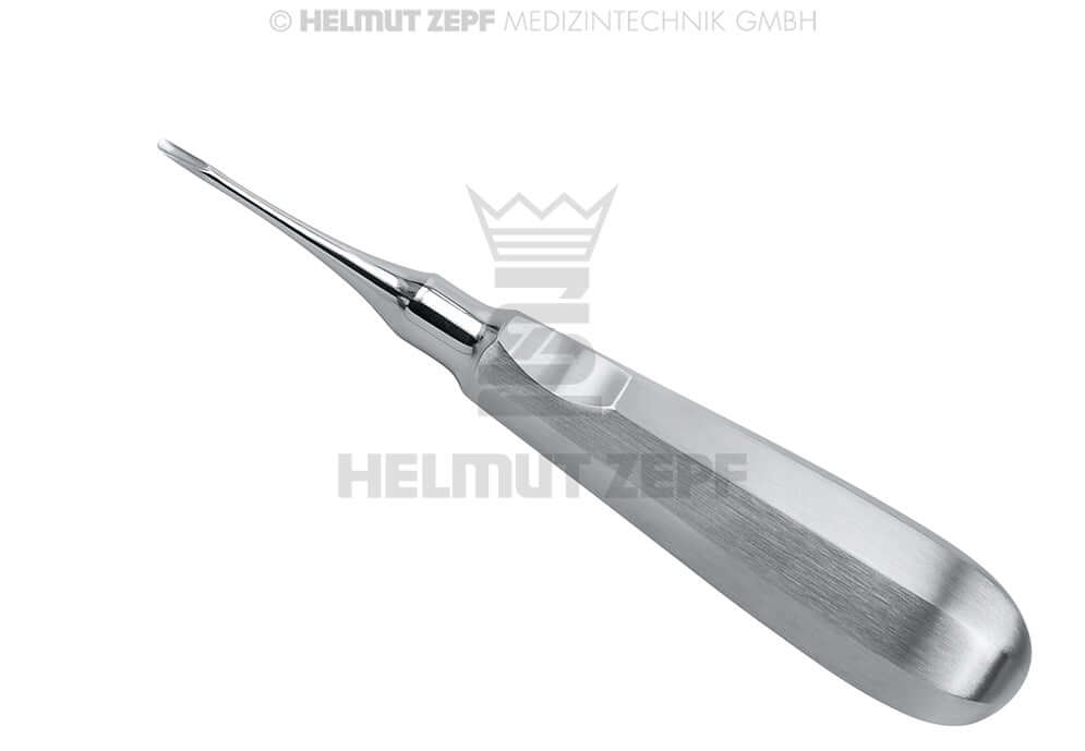 Root Tip Elevator Apical #301 by Helmut Zepf, standard handle with thumb rest for precise root fragment removal