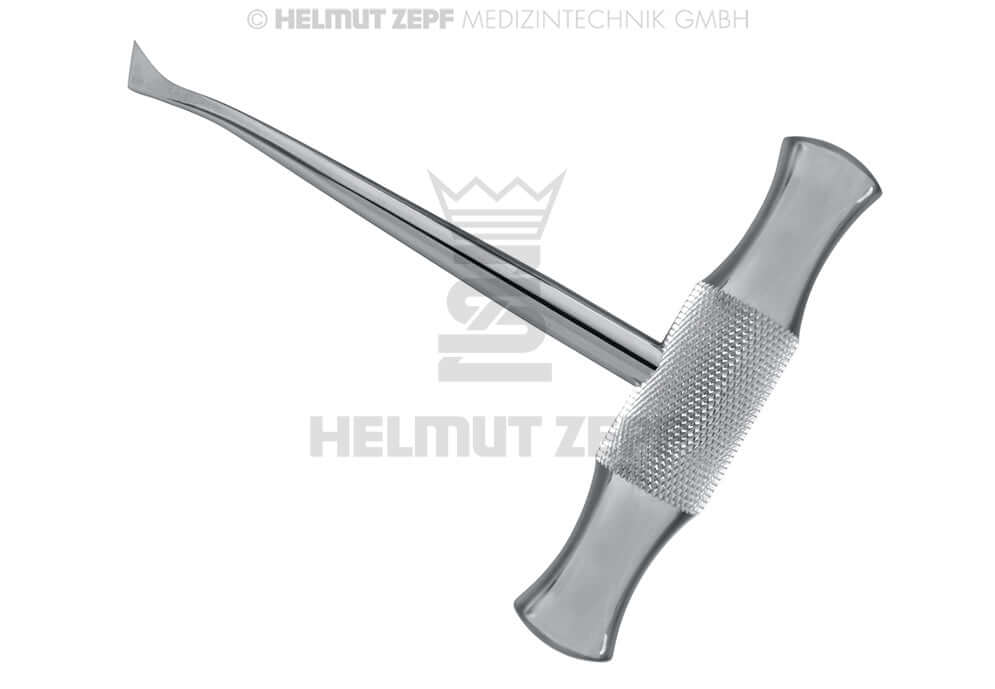 Winter root elevator left dental instrument #11-L by Helmut Zepf, No. 17.336.15, stainless steel