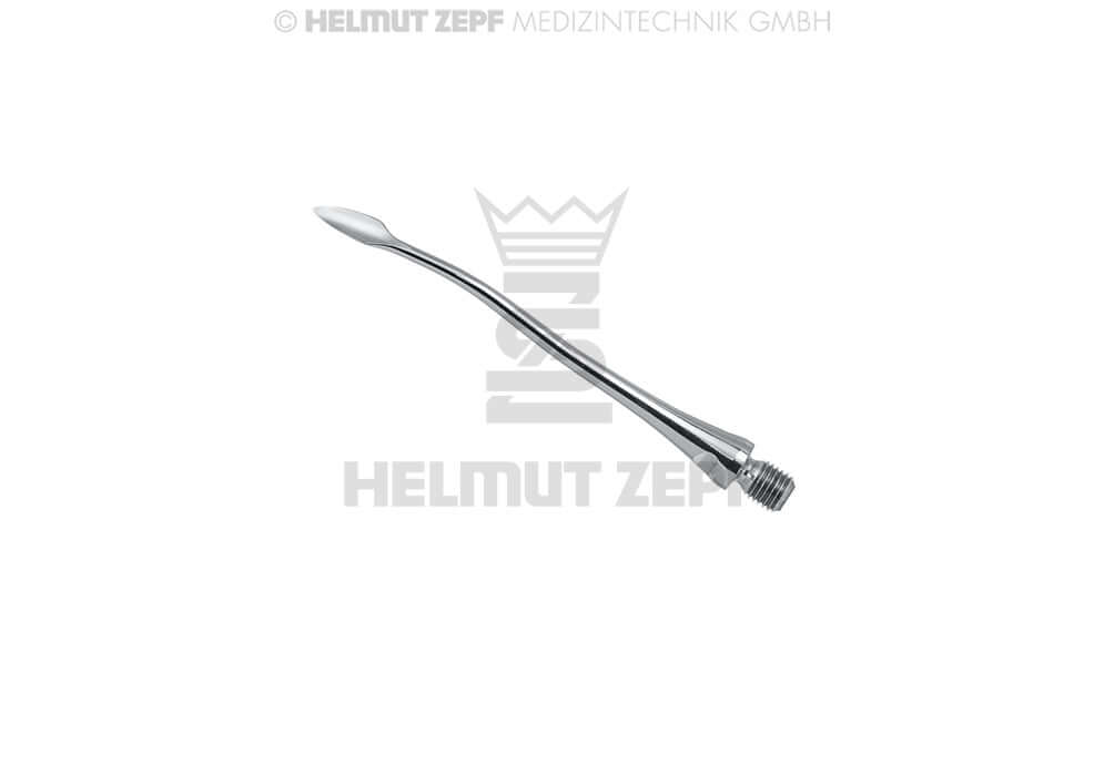 Helmut Zepf approximal desmotome mesial bended #5, 3mm, single-ended dental instrument No. 17.418.02