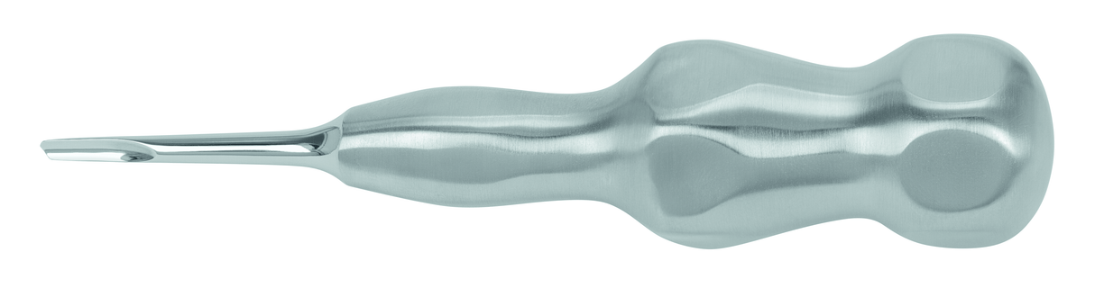 Dental Elevator Root Elevator Beveled Left 3mm Straight Short Shaft Carpal Handle TOUCHGRIP by Hürzeler Zuhr Helmut Zepf