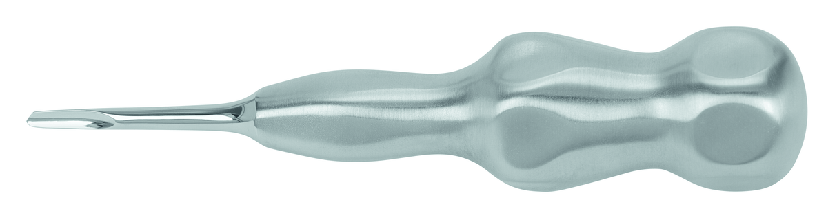 Dental Elevator Root Elevator Beveled Edge Right 3mm Straight Short Shaft Carpal Handle by Dr. Hürzeler Dr. Zuhr Helmut Zepf