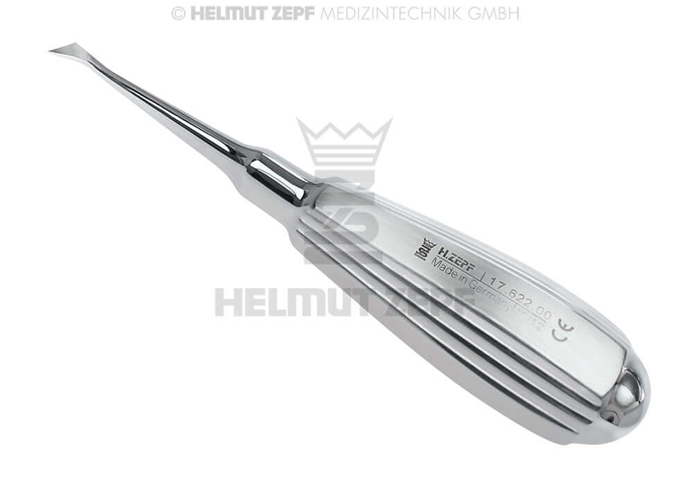 Root Tip Elevator No. 22 by Helmut Zepf, surgical dental instrument for precise root fragment removal