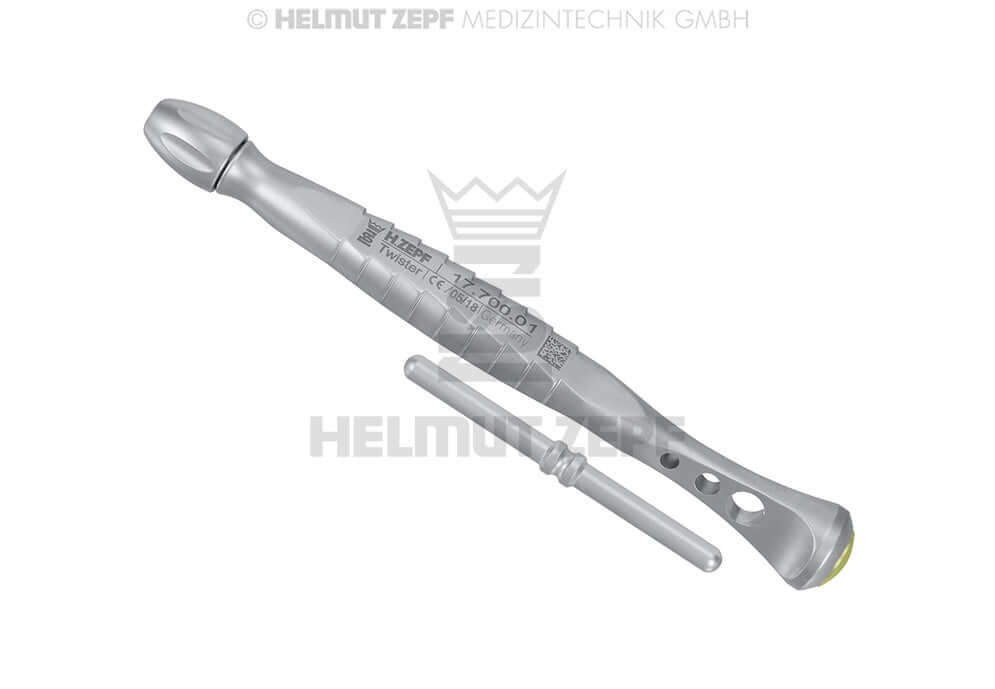 Helmut Zepf Twister Handle with interchangeable insert, universal handle for bone condensers, spreaders and elevators, No. 17.700.01