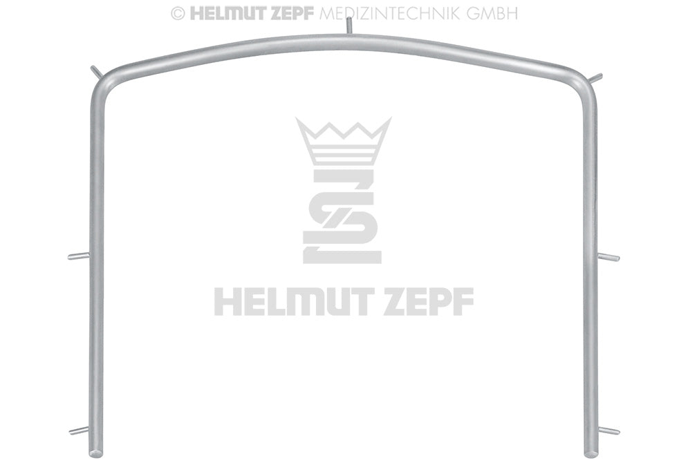 Helmut Zepf rubber dam forceps frame size M, 10x9.5cm dental frame only, No. 19.125.00