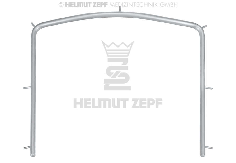 Helmut Zepf rubber dam forceps frame size M, 10x9.5cm dental frame only, No. 19.125.00