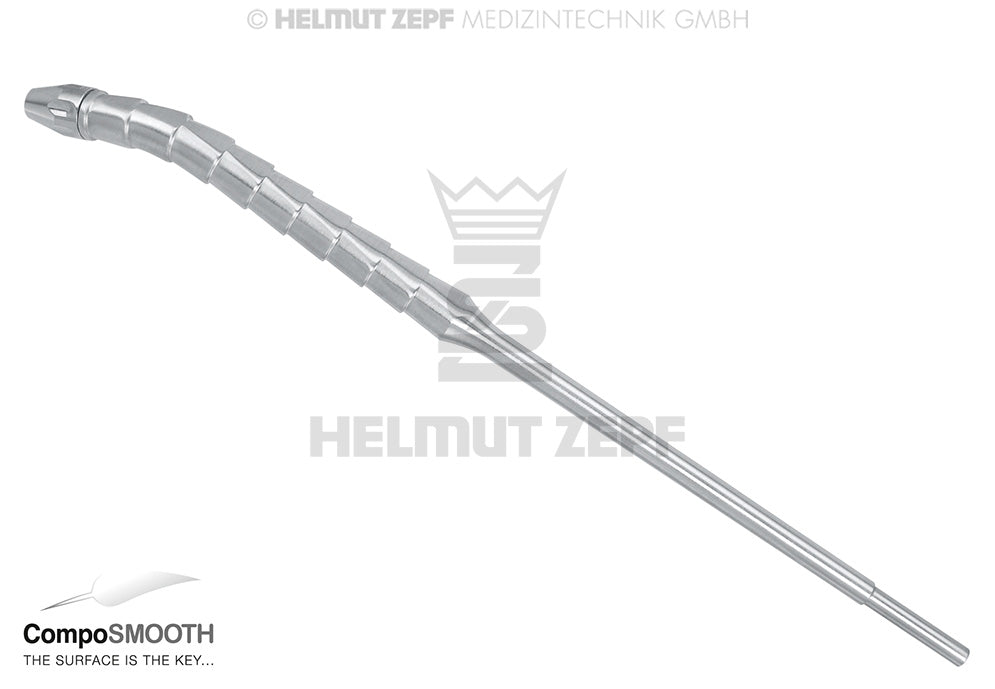 CompoSmooth Composite Instrument Brush Holder ZEPF Handle Curved 30° Helmut Zepf 19.200.30