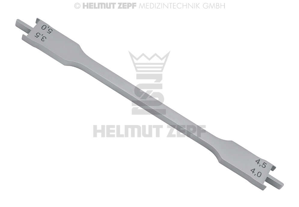 bracket positioner for 018 slot stainless steel 13 cm by Helmut Zepf No. 19.260.00AS