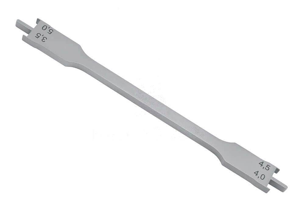 bracket positioner for 018 slot stainless steel 13 cm by Helmut Zepf No. 19.260.00AS