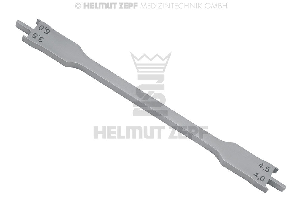Bracket Positioner for 022 Slot Stainless Steel 13cm by Helmut Zepf No.19.260.10AS